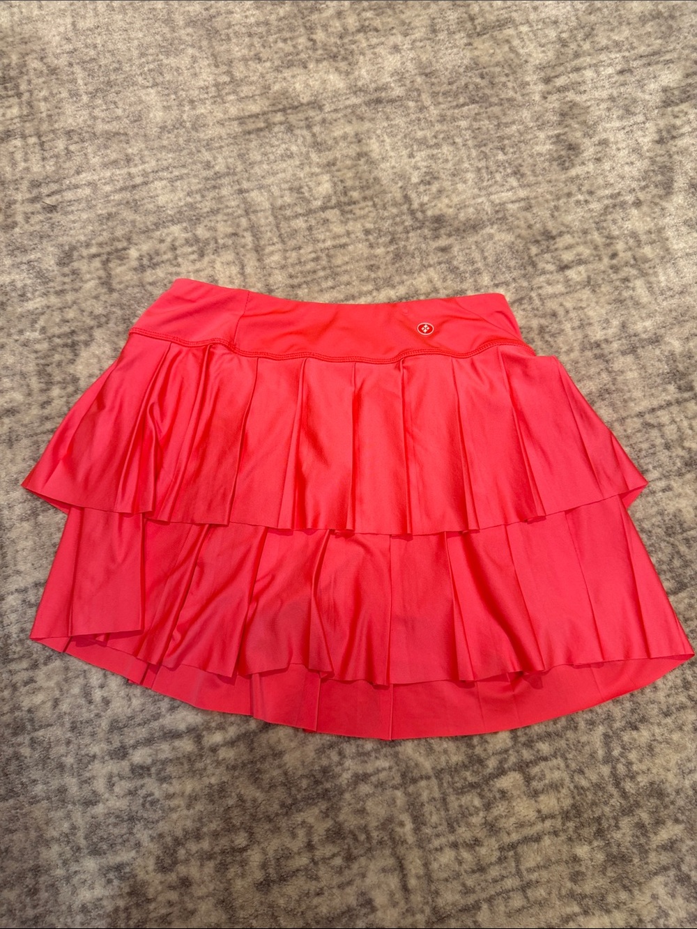 Jofit Vibrant Pink Tiered Ruffle Mini Skirt